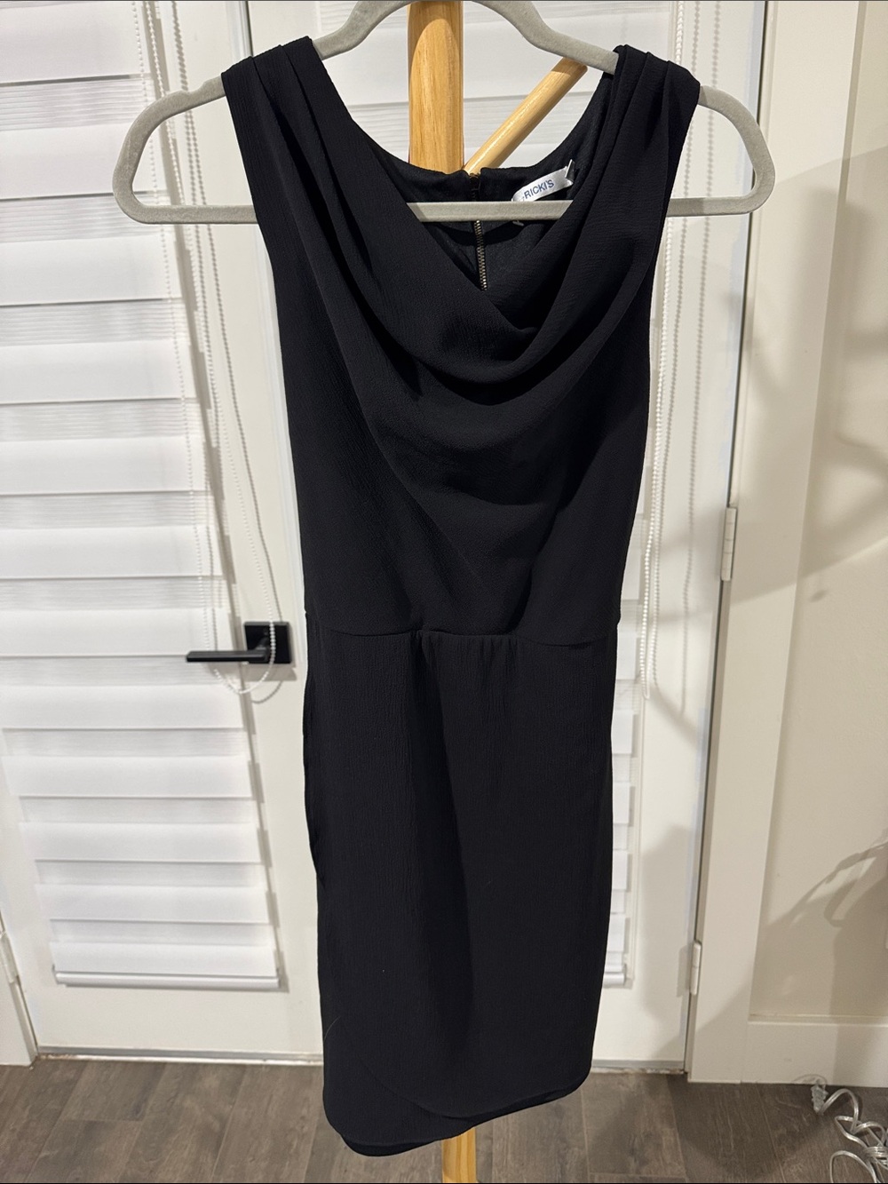 Ricki's Black Cowl Neck Midi Dress